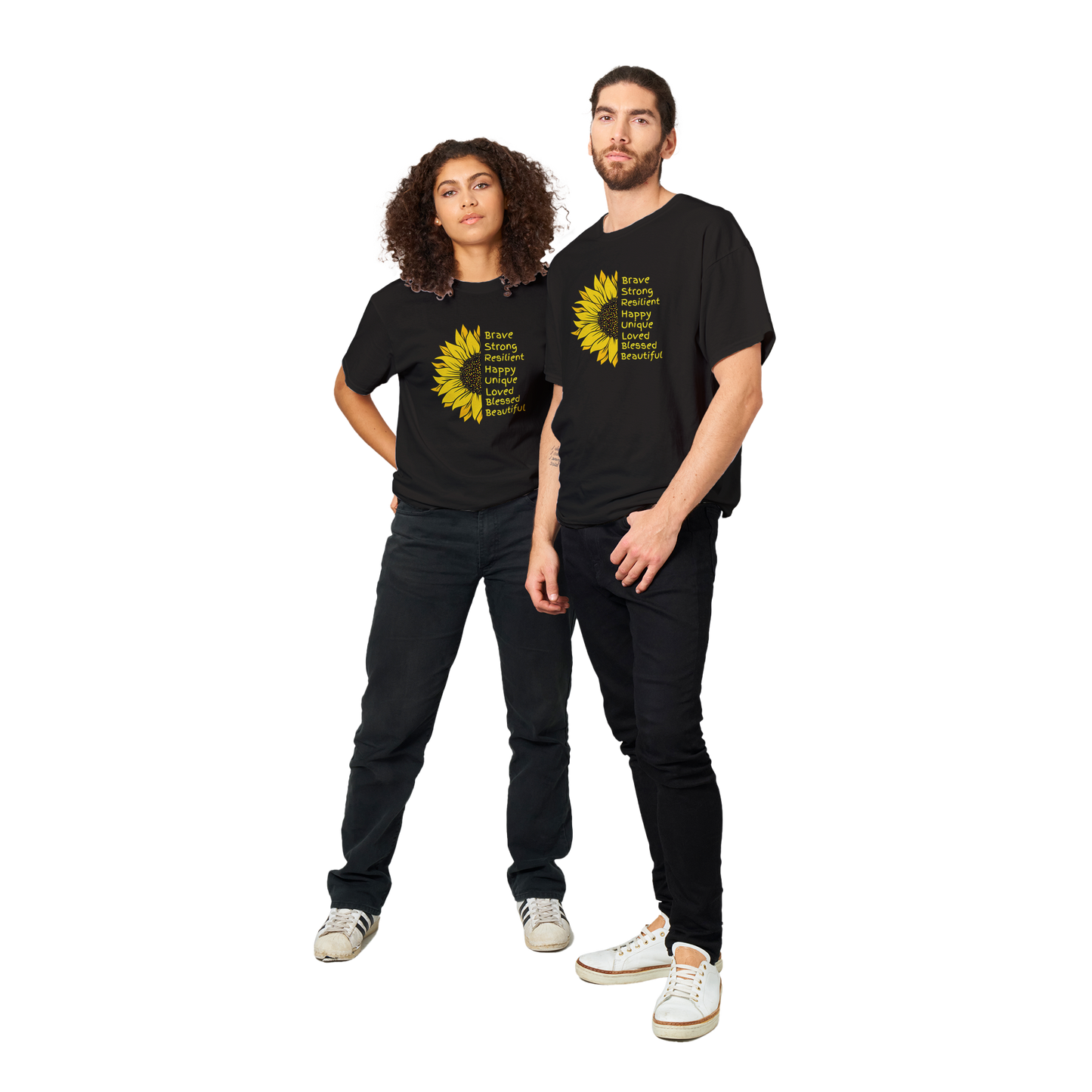 Sunflower Decree; Heavyweight Unisex Crewneck T-shirt