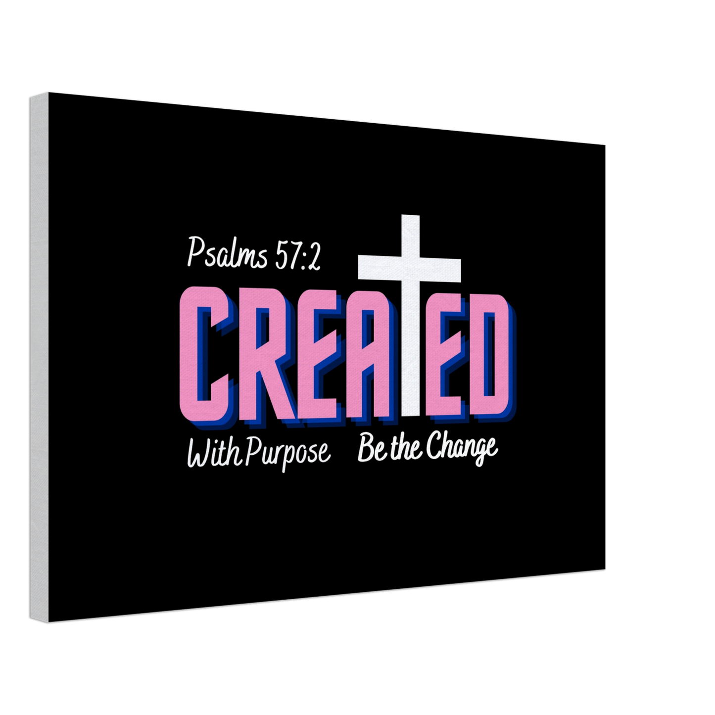 Created with Purpose, Canvas 45x60cm 18x24” horizontal slim