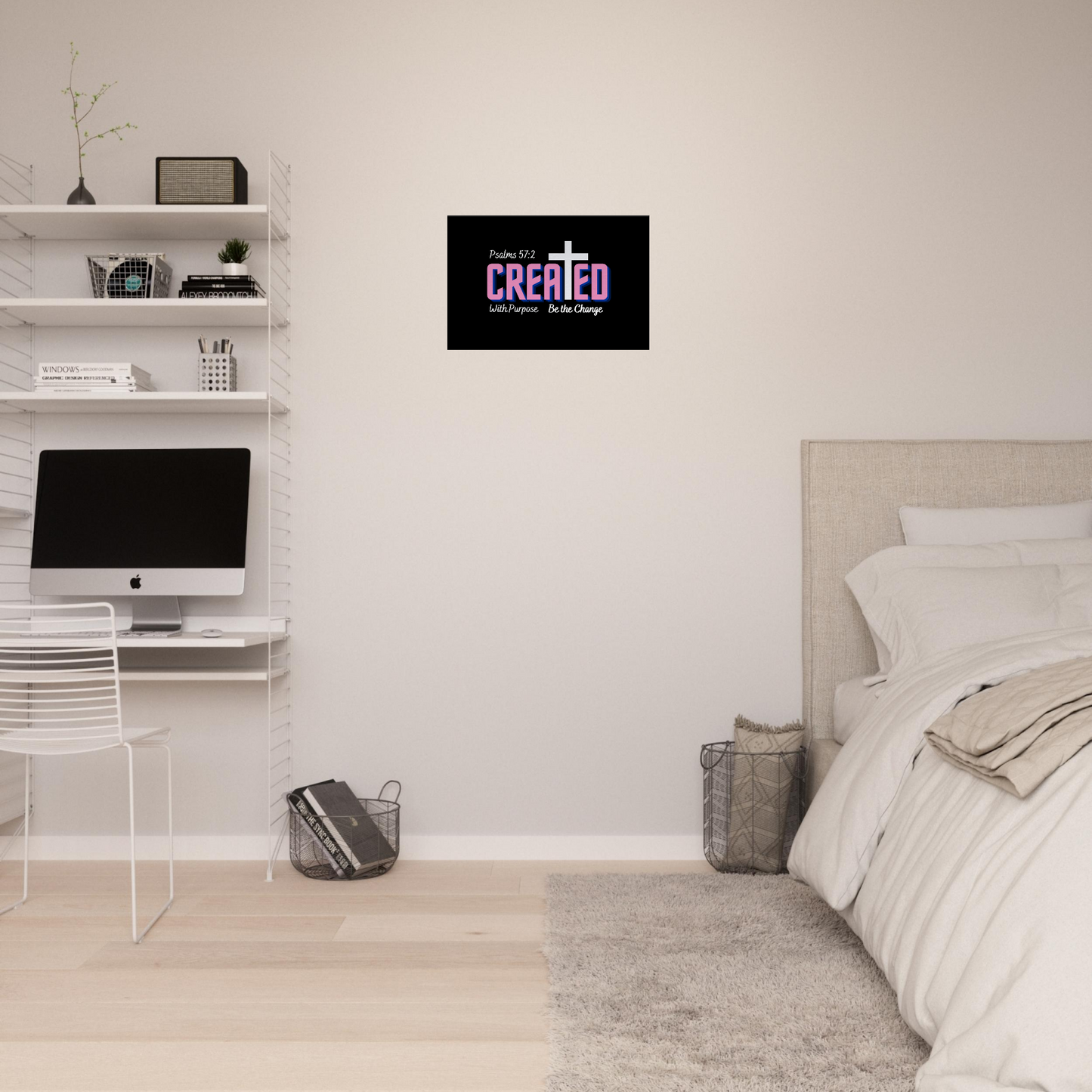 Created with Purpose, Canvas 45x60cm 18x24” horizontal slim