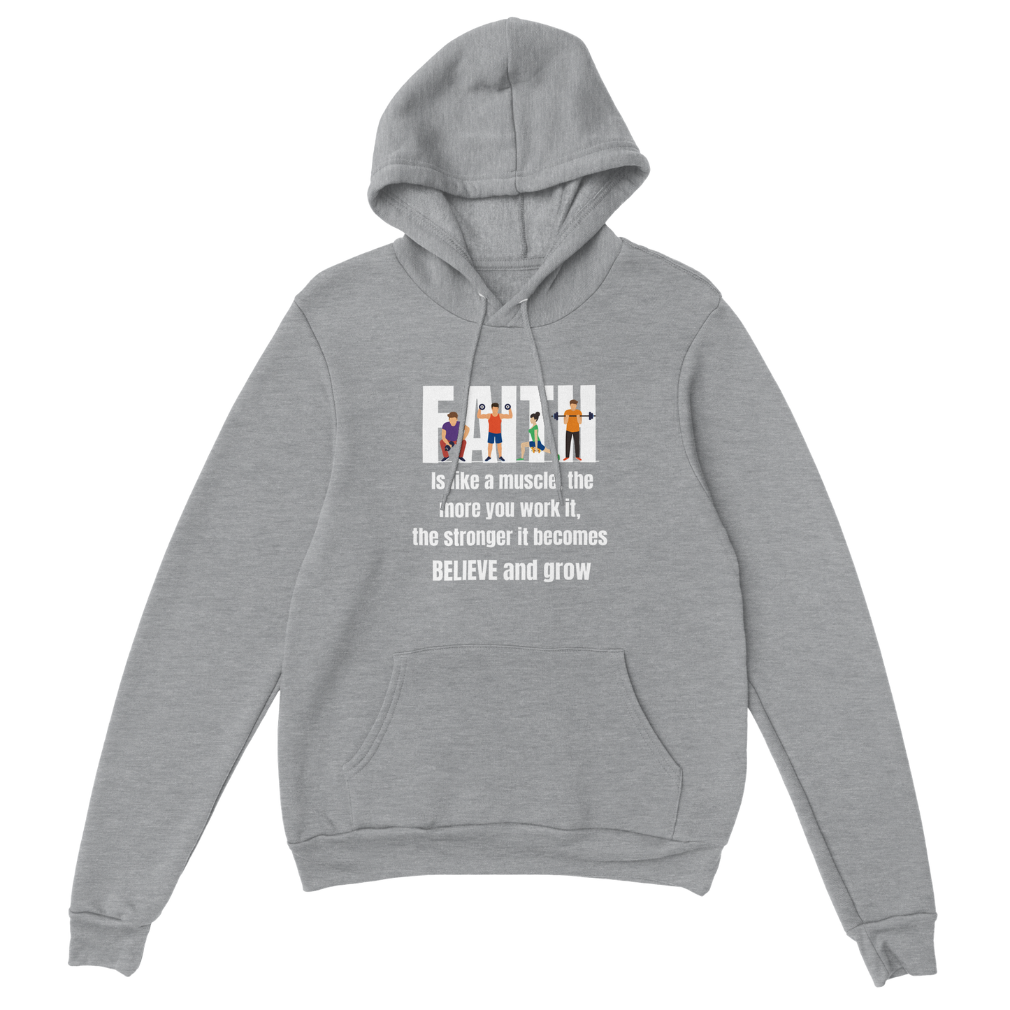 Faith; Premium Unisex Pullover Hoodie