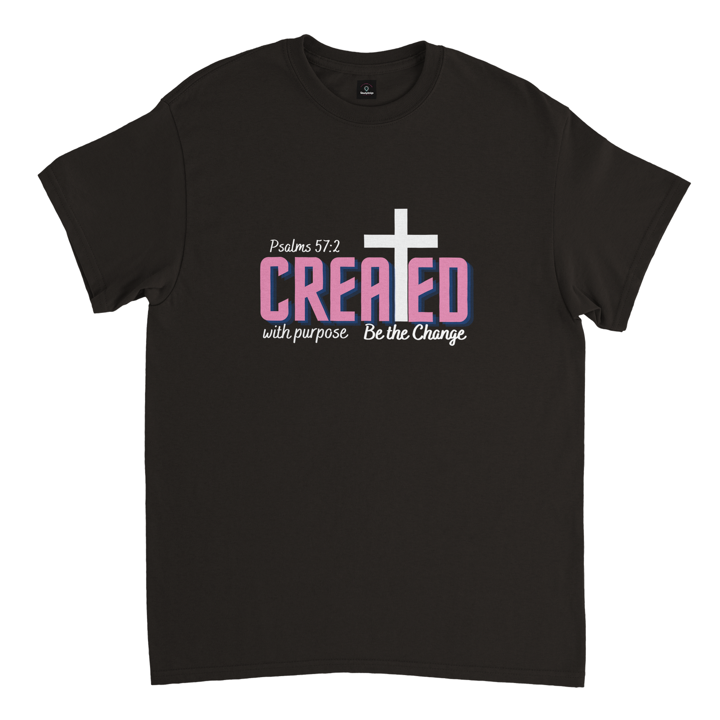 Created with Purpose; Heavyweight Unisex Crewneck T-shirt