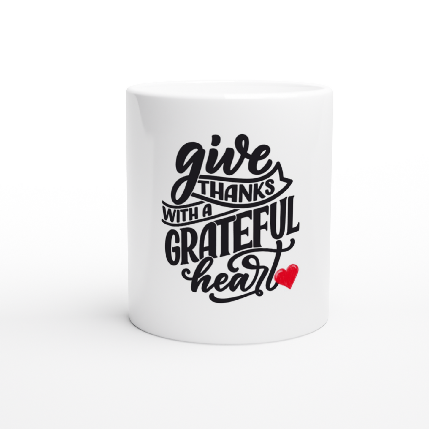 Give Thanks! White 11oz Ceramic Mug